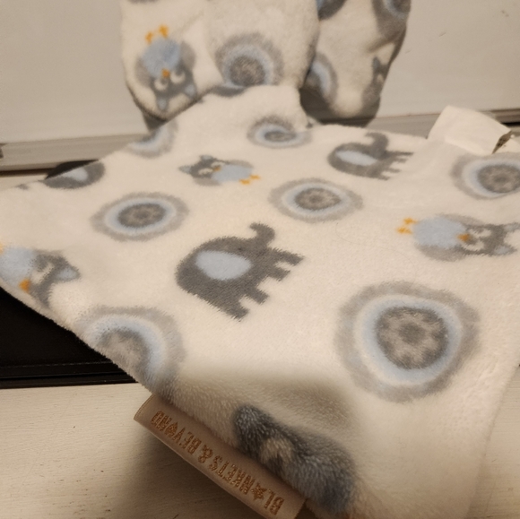 Blankets & Beyond elephant boy lovey security blanket. - Picture 3 of 5